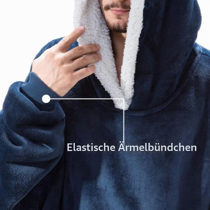 Shamdon Home Collection Oversize Hoodie Decke Damen, Unisex Kapuzenpullover, Riesen-Sweatshirt, Supe