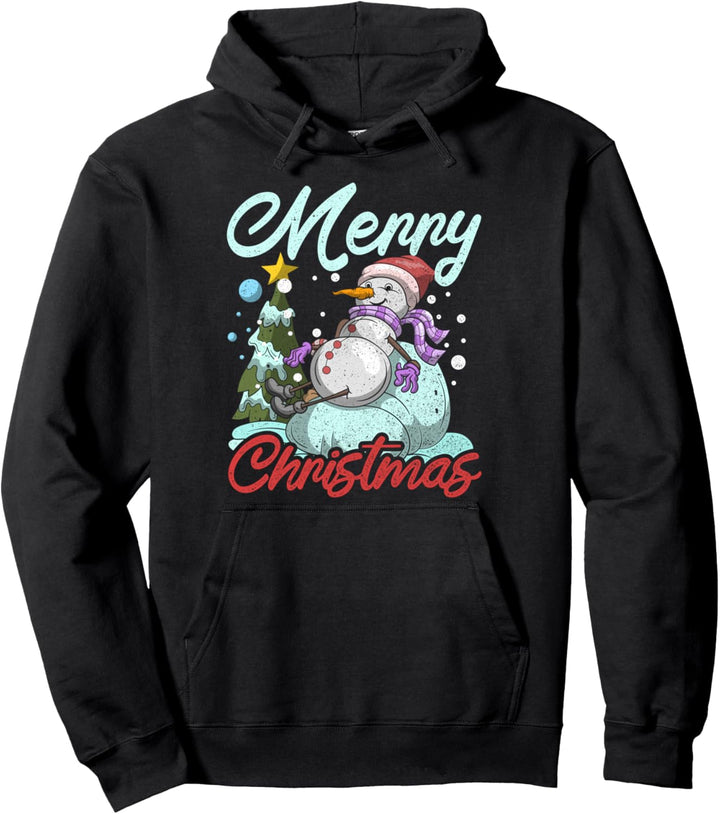 Christbaum Pajama Party Geschenk Weihnachten Schneemann Pullover Hoodie