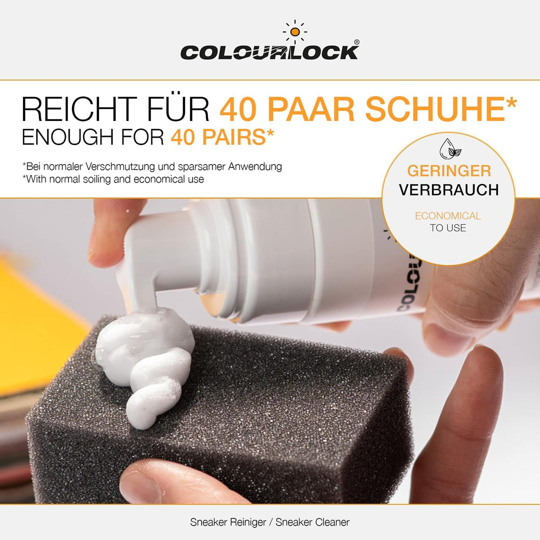Shiny Freaks Sneaker Reiniger Set: Colourlock Sneaker Reiniger 200ml + Scrub Pad + chemicalworkz Edg