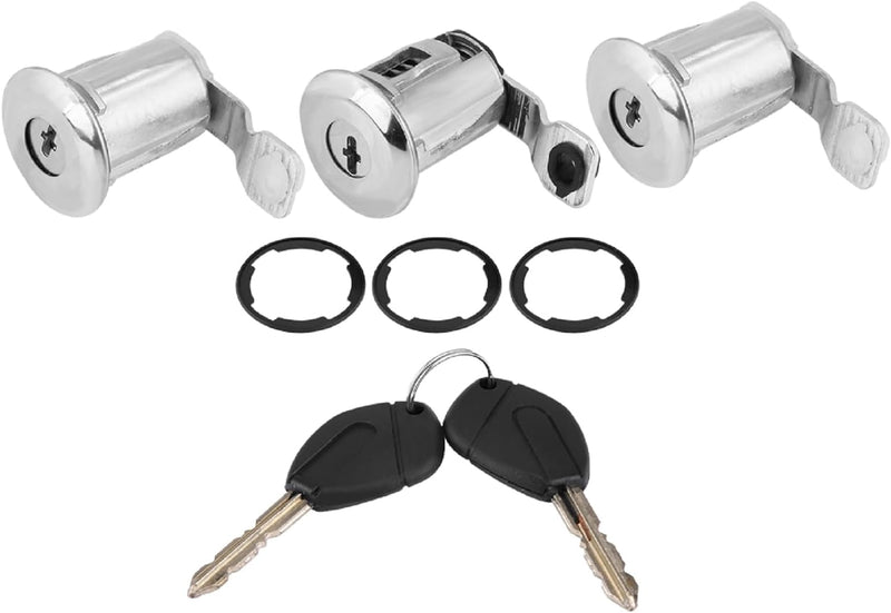 KSTE Auto Barrel Lock set, 252522 Auto Türschloss Schliesszylinder Set mit Schlüssel Türschloss Schl