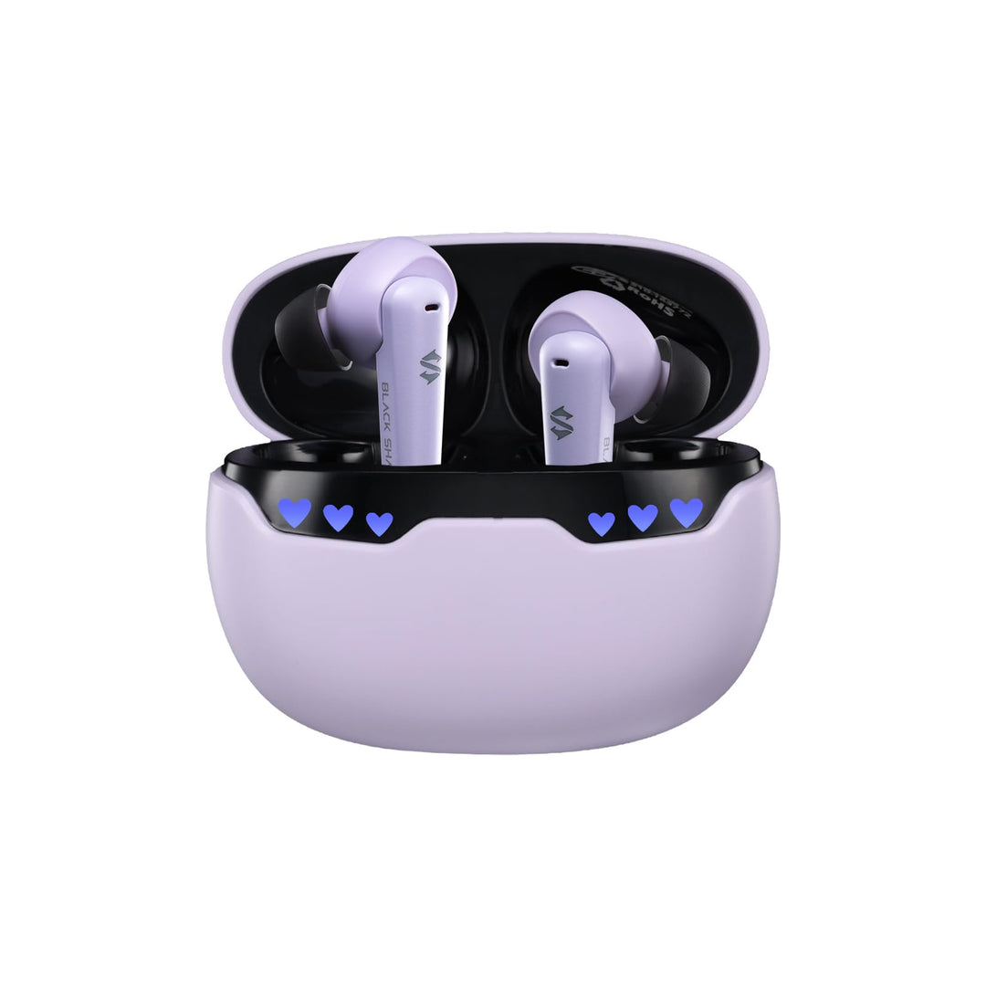 Black Shark Wireless Earbuds with Charging Case, Bluetooth 5.1 Kopfhörer mit Mikrofon für iPhone/And