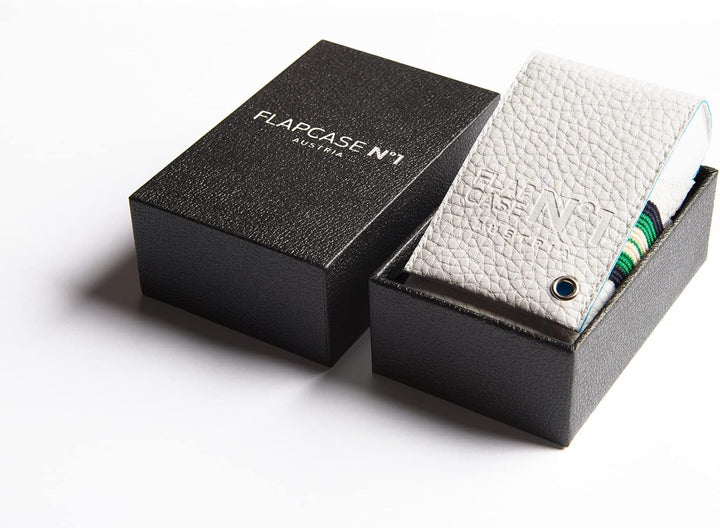 FLAPCASE N°1 • TENNIS • Designer Zigarettenetui, Made in Austria, Gummiband, Leder vegan Zigarettenb