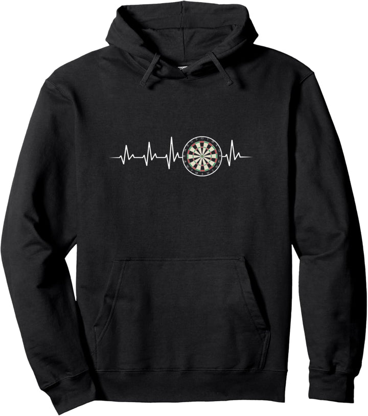 Dartscheibe Herzschlag Dartboard Dartspieler Darter Dart Pullover Hoodie