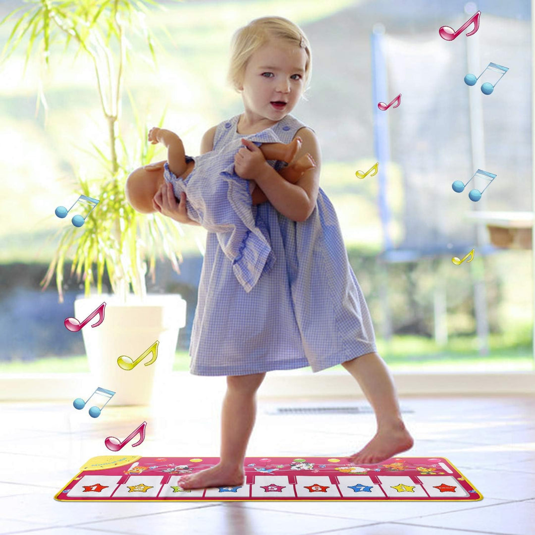 EXTSUD Klaviermatte,Kinderspielzeug Geschenk für Jungen Mädchen,Kleinkind Tanzmatten,Baby Spielzeug