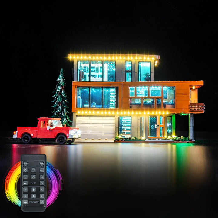 BrickBling Fernbedienung Licht-Kit Kompatibel mit Lego 21354 Twilight The Cullen House (Kein Modell)
