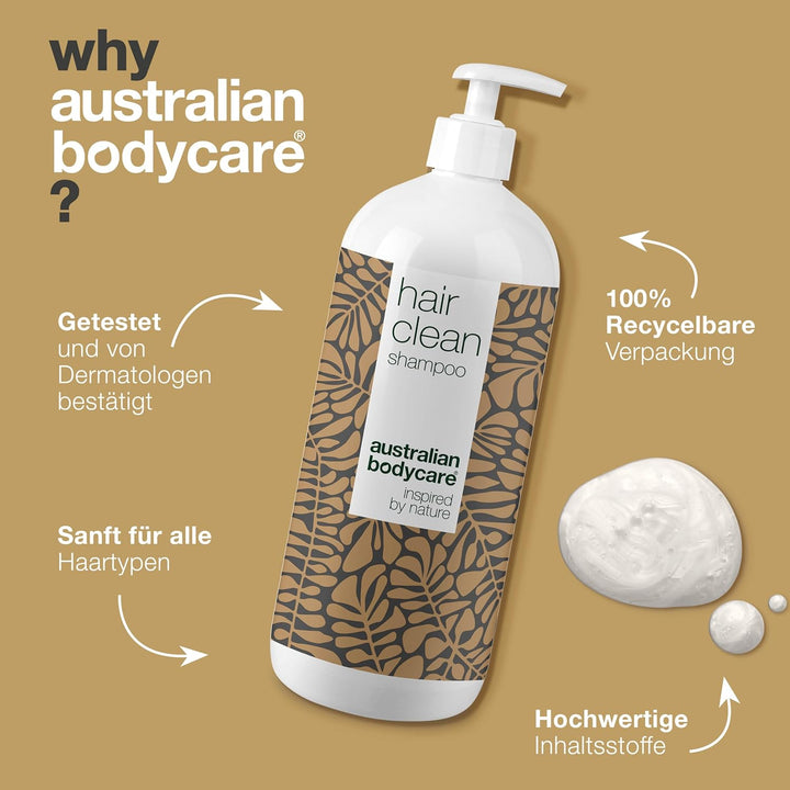 Anti Schuppen Shampoo mit Teebaumöl 1000 ml | 100% Vegan | Shampoo für Trockene & Juckende Kopfhaut