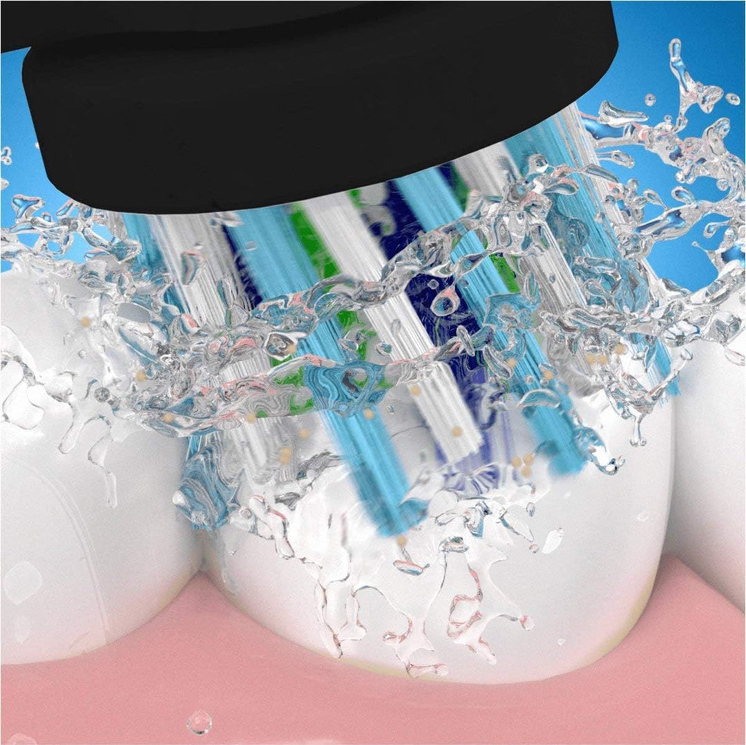 Oral-B CrossAction Bürsten, Schwarz, 4 Stück Schwarz 4 stück (1er Pack) Oral-B CrossAction Bürsten,