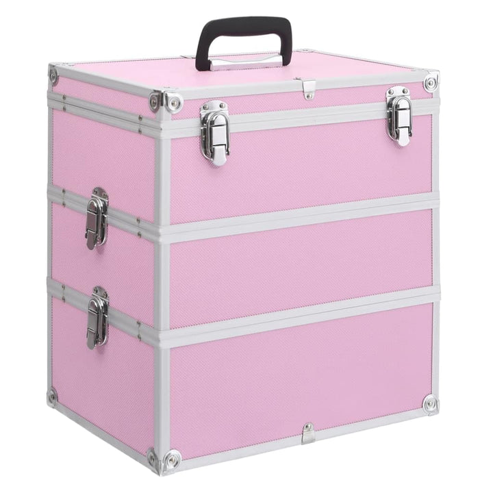 vidaXL Kosmetikkoffer 37x24x40cm Schminkkoffer Schmuckkoffer mehrere Auswahl Pink, Pink
