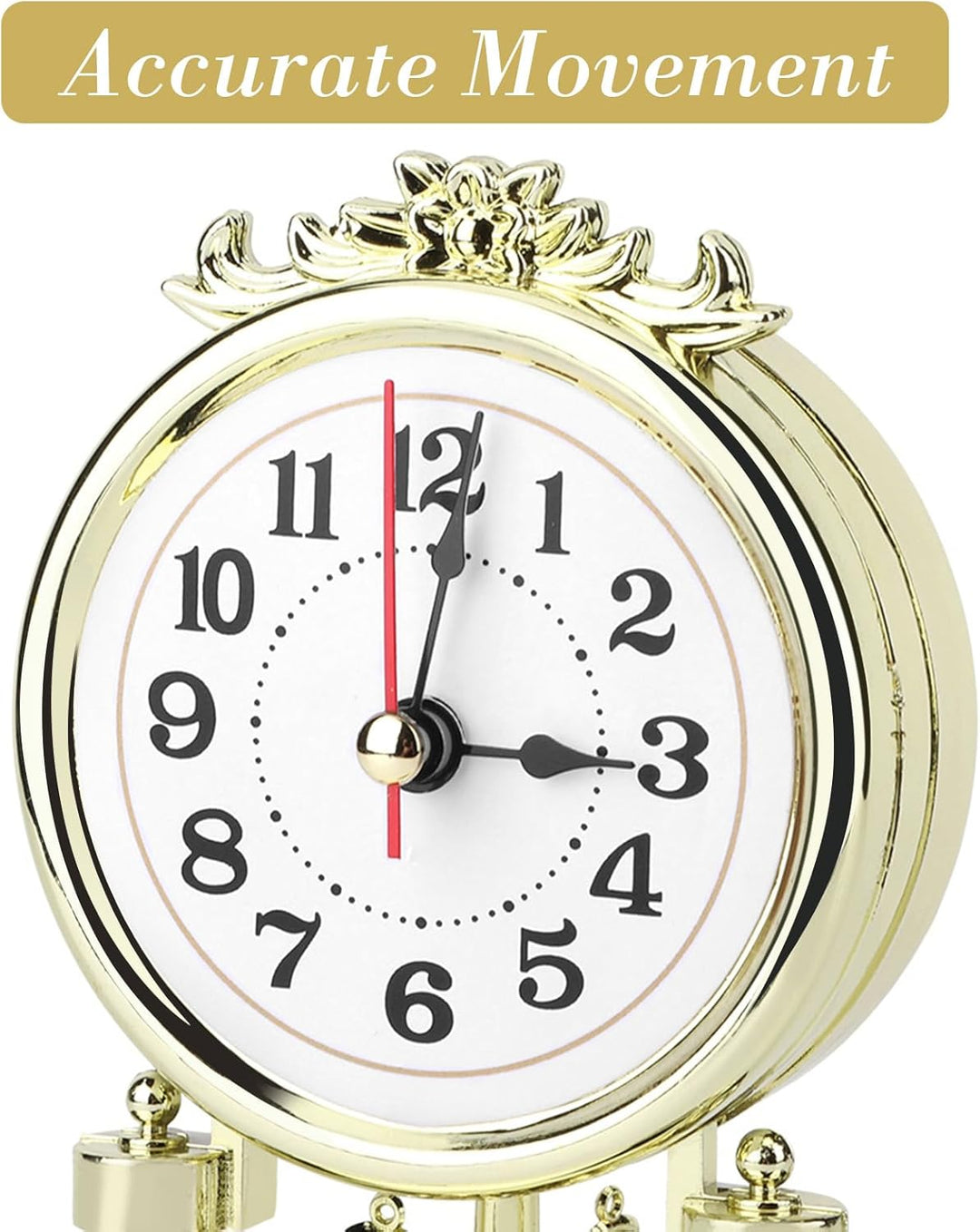 Kaminuhren Europäische Retro-Stil Wohnzimmer Uhr Antik Silent Tischuhr Für Wohnzimmer Schlafzimmer B