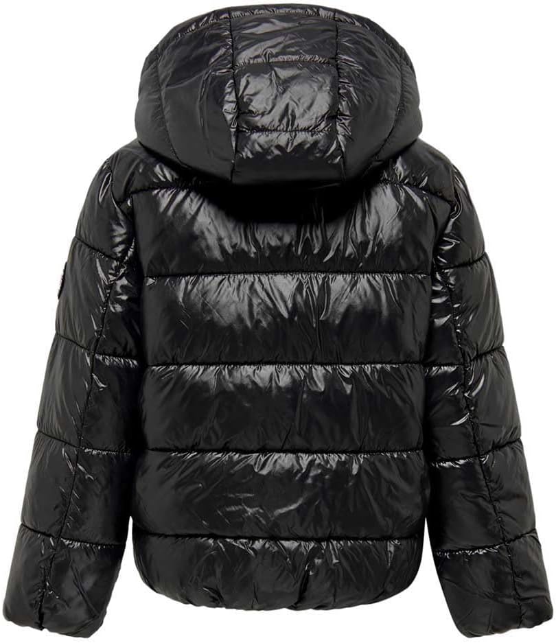 KIDS ONLY Mädchen Kognewemmy Savannah Jacket OTW Noos Steppjacke 128 Black/Detail:silver Trim, 128 B