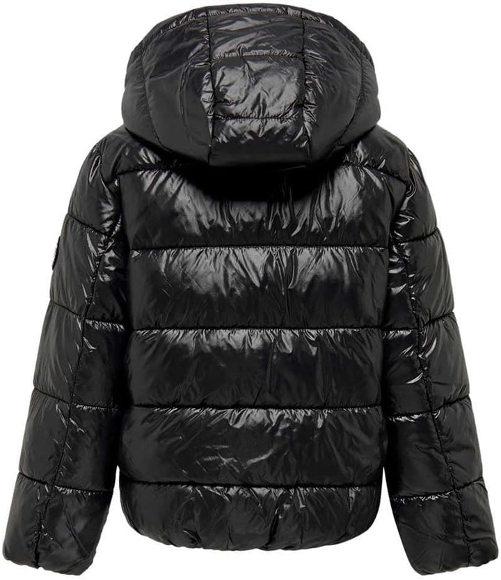 KIDS ONLY Mädchen Kognewemmy Savannah Jacket OTW Noos Steppjacke 128 Black/Detail:silver Trim, 128 B
