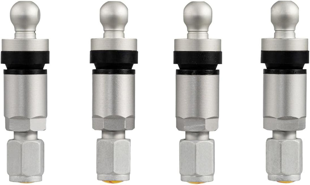 4x RDKS TPMS Reifendrucksensor Reifendruckkontrollsystem Metallventil Silber passend für Sebring Voy