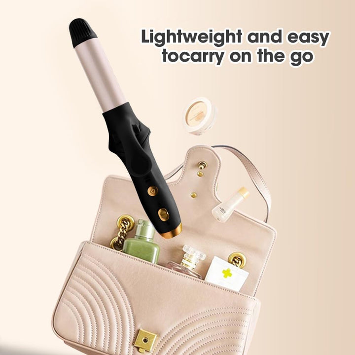Kabelloser Lockenstab, 21,5 mm Reise Mini Hair Curler, USB Wiederaufladbar Lockenstab mit 3 Einstell