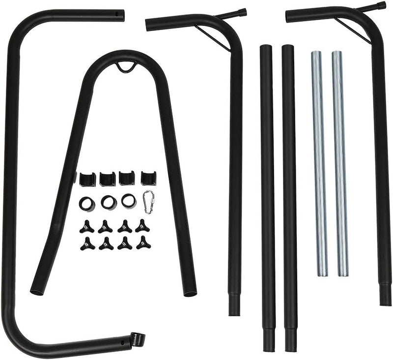 Hängestuhl, aus Metall, Hängesessel auf Fuss, Hängematte für den Innenbereich, Höhe verstellbar (200