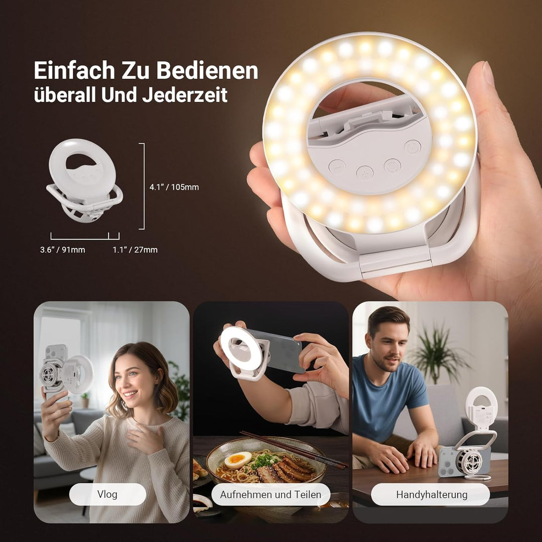 NEEWER Entry Level Version N36 Magnetisches Selfie Licht und Handykühler Kompatibel mit MagSafe iPho