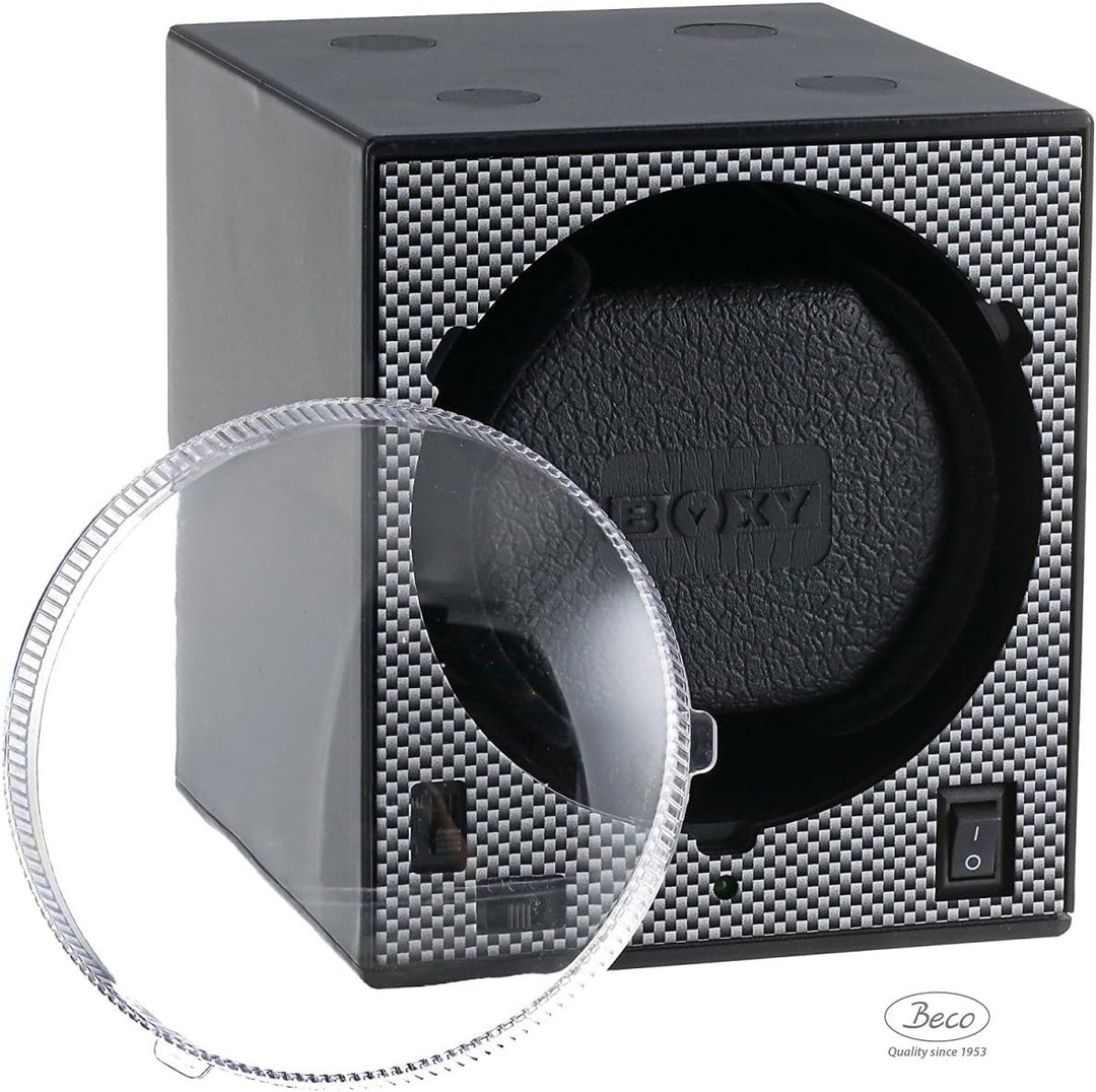 Uhrenbeweger Boxy Classic CARBON EDITION PRO2 - erweiterbares Uhrenbeweger System