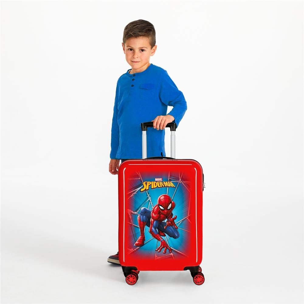 Marvel Spiderman Black Kabinenkoffer Rot 37x55x20 cms Hartschalen ABS Kombinationsschloss 34L 2,6Kgs