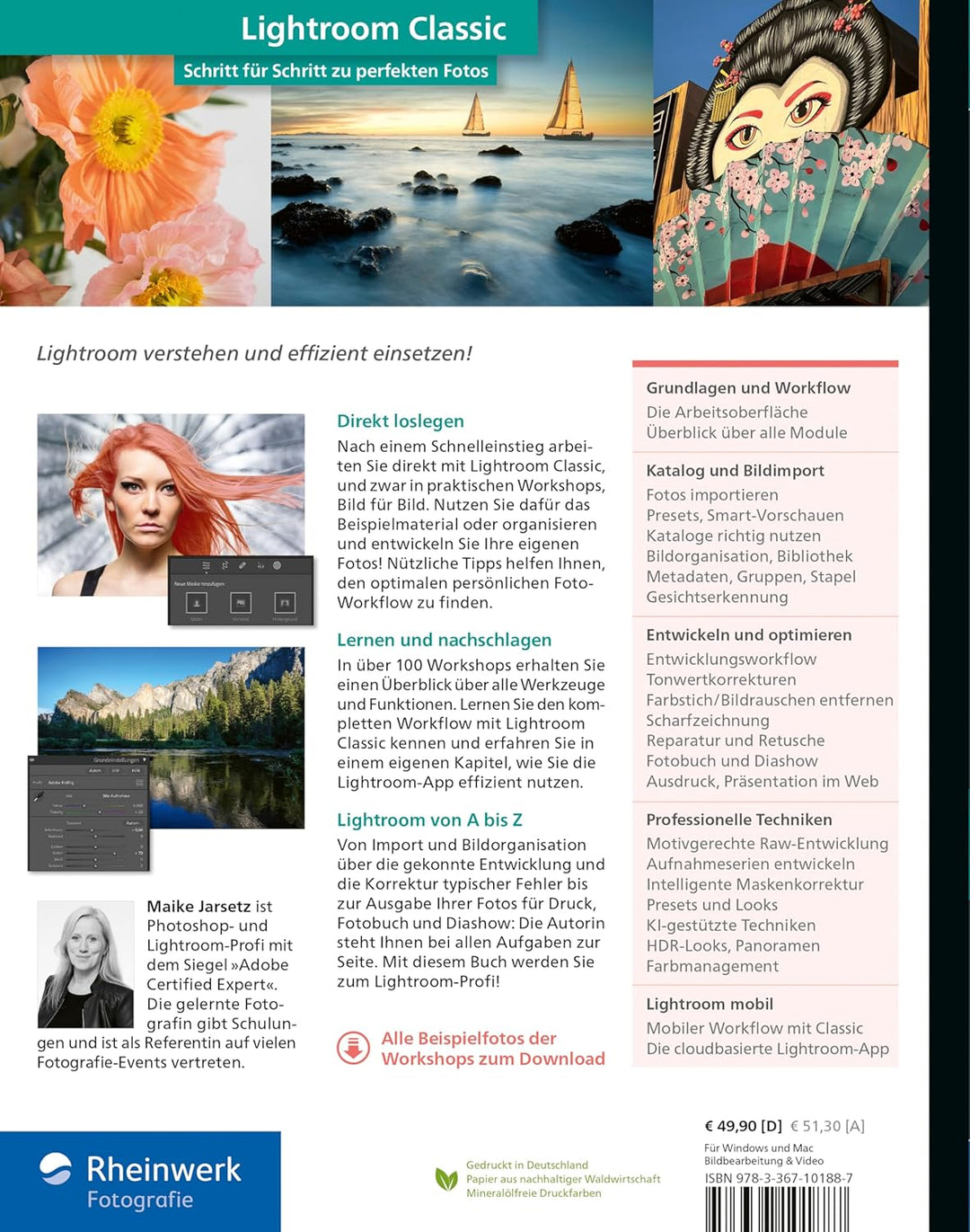 Lightroom Classic: das Workshop-Buch für Einsteiger und Fortgeschrittene. Schritt für Schritt zu per