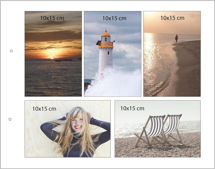 goldbuch 28807 Schraubalbum mit Fensterausschnitt, Bella Vista, 39 x 31 cm, Fotoalbum mit 40 weisse