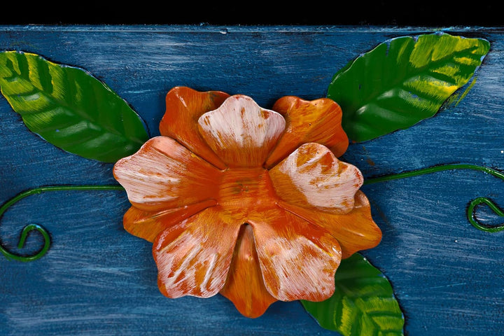 Antiker grosser und sehr edler Briefkasten , Häuschendesign, NA10B336-1 Handbemalt. sehr schön gearb