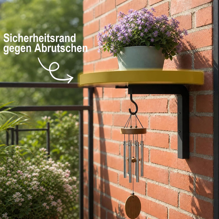 Wandbehang Pflanzenregal 3er Set, Pflanzenhalter mit Ablage und Haken | Platzsparend &amp; Einfach zu Mo
