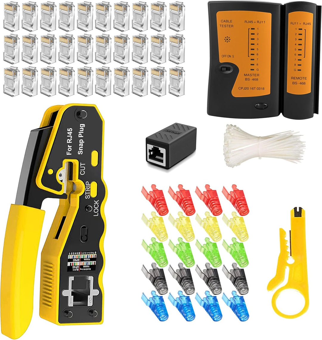 MAYLINE RJ11 RJ45 Cat5 Cat6 Netzwerkkabelprüfgeräte Reparaturwerkzeuge Abisolierschneider, Crimpen d
