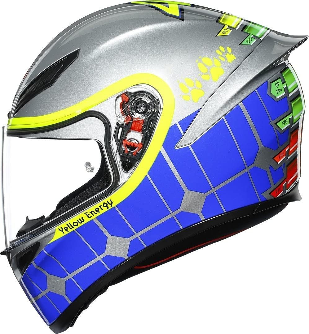 AGV Unisex-Adult K1 E2205 Top Doppel D-Rückhaltesystem S (55/56) Grau, S (55/56) Grau