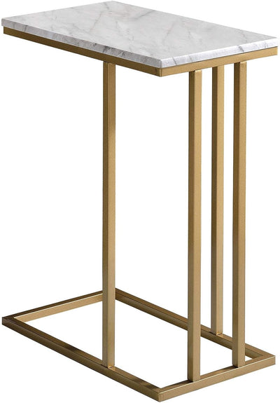IDIMEX Beistelltisch Carlota, Wohnzimmertisch Couchtisch rechteckig im Retro Stil, Metallgestell in