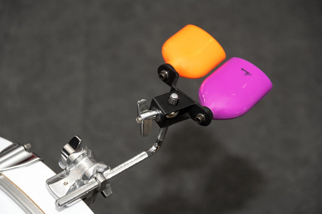 XDrum PB3-VTOG Percussion Block Dual - Zwei unterschiedlich gestimmte Agogo-Blocks an einer Halterun