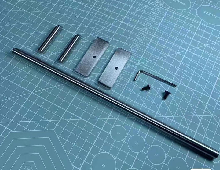 LEEFAI Pro Fingerboard Rail Obstacles Solid Stainless Steel for Fingerboard Park/Ramps/Obscacle-Size