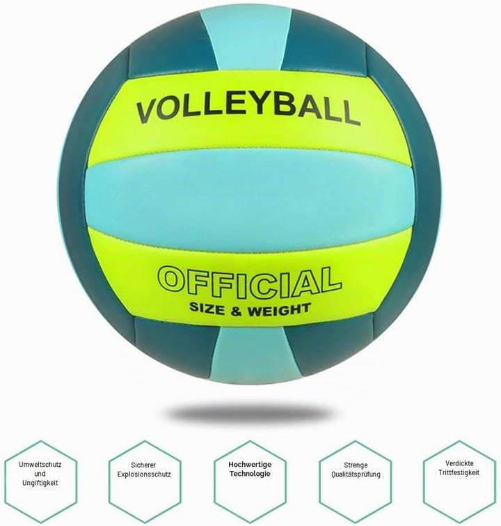 Volleyball Grösse 5 PU Leder Weich Indoor Outdoor Volleybälle Sport Training Spiel Spielball für Anf