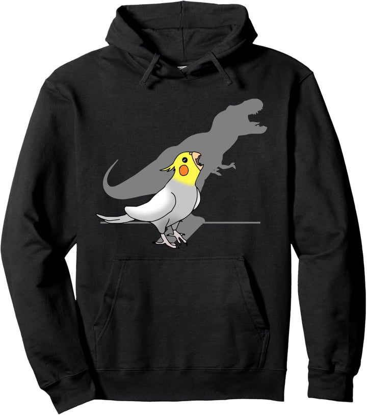 Niedlicher schreiender Papagei lustiger T-Rex Nymphensittich Pullover Hoodie