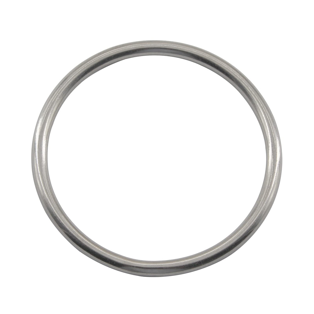 (1 Stück) M12 x 120 mm massiver nahtloser O-Ring 304 Edelstahl runder Ring glättender geschweisster