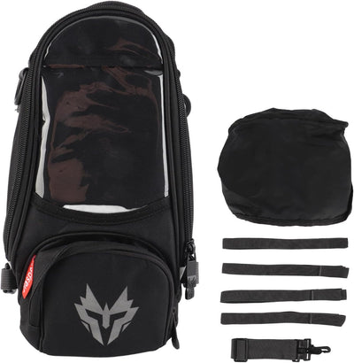aqxreight Kraftstofftanktasche, Magnetischer Motorrad-Tankrucksack aus Oxford-Gewebe, Hochfestes 4,5