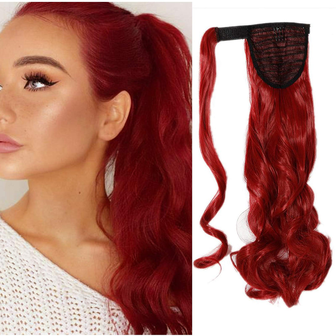Pferdeschwanz Haarteil Zopf Clip in Ponytail Haarverlängerung Synthetik Haare Extension Hair Piece W