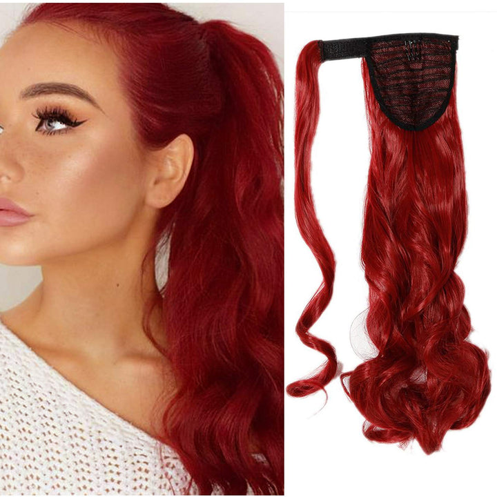 Pferdeschwanz Haarteil Zopf Clip in Ponytail Haarverlängerung Synthetik Haare Extension Hair Piece W