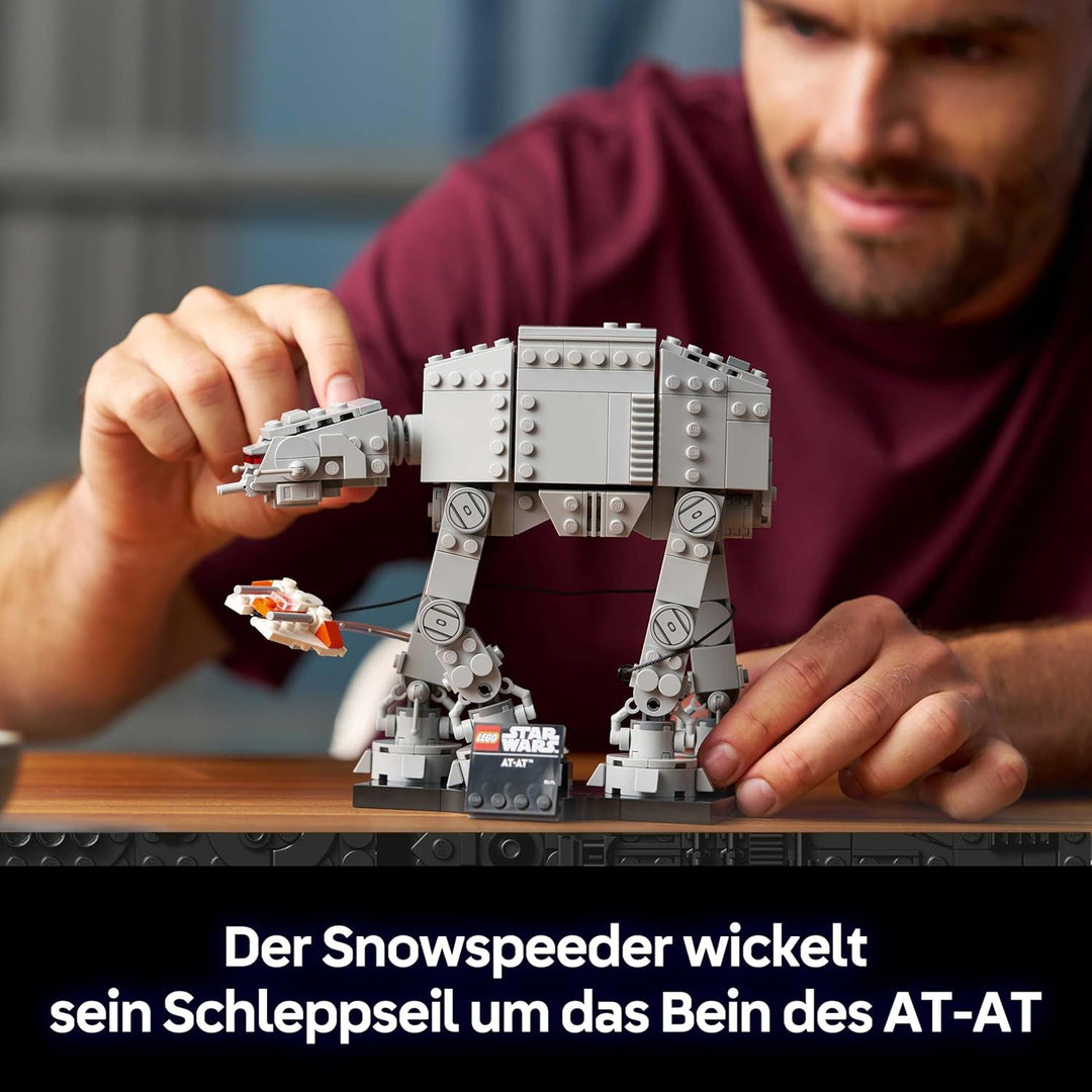 LEGO Star Wars 75440 at-at - Modellbau-Set für Erwachsene - Display Modell mit Snowspeeder, Ständer