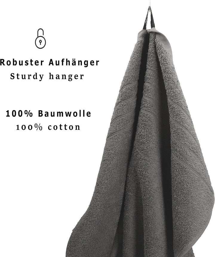 Betz 8er Set Handtücher Handtuch Deluxe 100% Baumwolle 2 Badetücher 2 Duschtücher 2 Handtücher 2 Sei