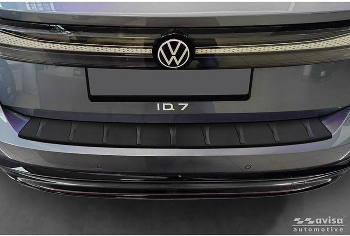 Avisa Matt-Schwarz Edelstahl Heckstossstangenschutz kompatibel mit Volkswagen ID.7 Tourer 2024- &