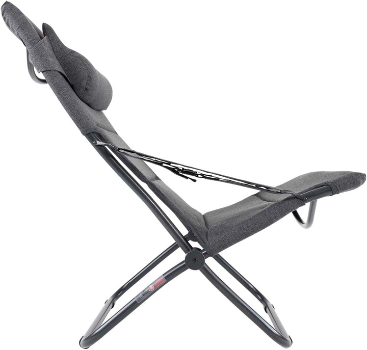 Crespo Campingstuhl AP263 Tex Supreme Garten Liege Stuhl Lounger Klappstuhl Alu Multi, Multi