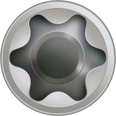SPAX Terrassenschraube aus Edelstahl rostfrei A2, 5,0 x 70 mm, 100 Stück, T-STAR plus, Zylinderkopf,