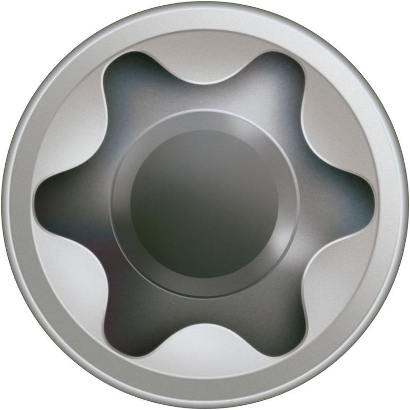 SPAX Terrassenschraube aus Edelstahl rostfrei A2, 5,0 x 70 mm, 100 Stück, T-STAR plus, Zylinderkopf,