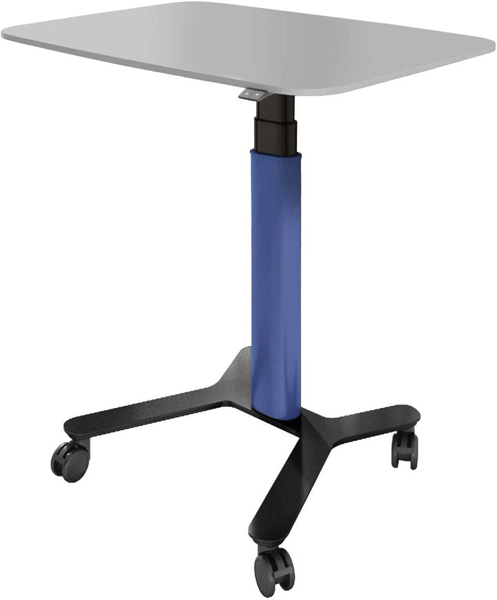 ESMART EAX-131 BB 90 x 60 cm Blau Ergonomischer Steh-Sitz-Pult-Schreibtisch Stufenlos elektrisch höh