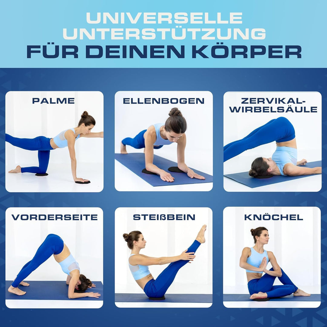 ELANI - Yoga Kniekissen (2er Pack) - Extra dick & bequem mit Anti Rutsch Oberfläche - perfekt für un
