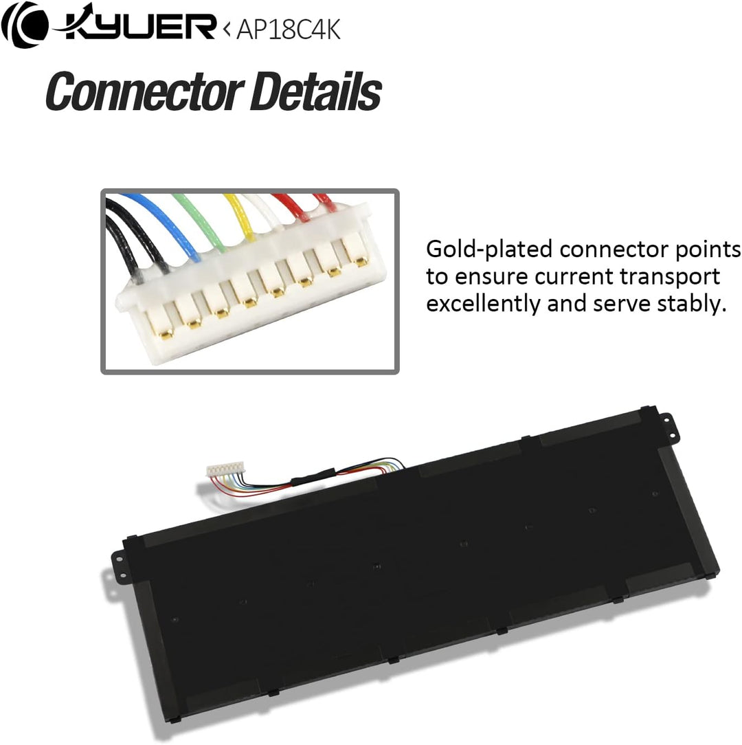 K KYUER 48Wh AP18C4K Laptop Akku für Acer Aspire 5 A514-52 A515-43 A515-44 A514-52G A515-43G A515-44