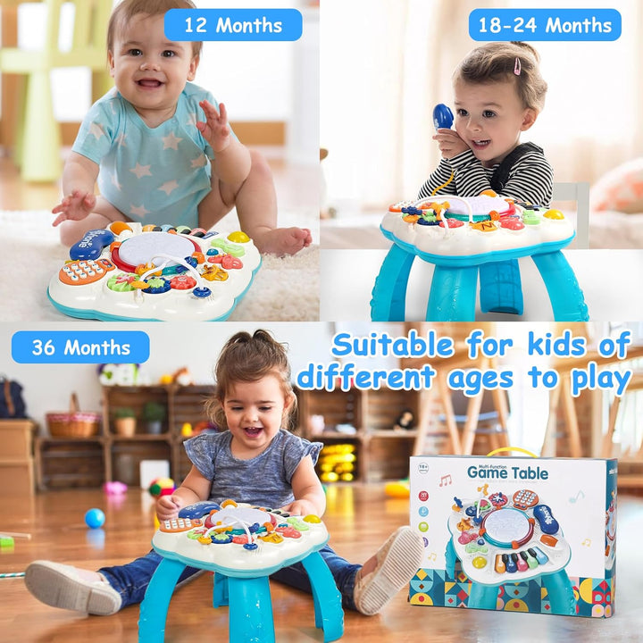 Spielzeug ab 1 Jahr - Spieltisch Kinderspielzeug ab 1 Jahr mit Licht Musik Baby Spielzeug ab 1 Jahre