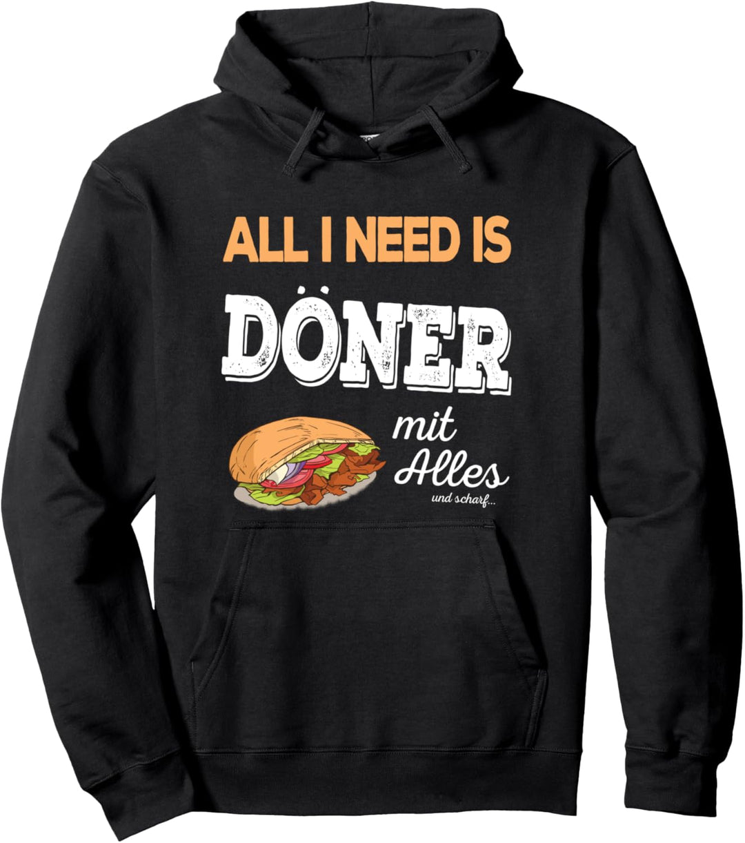 Lustiges Döner Kebab Design vom Retro Dönermann Vintage Pullover Hoodie