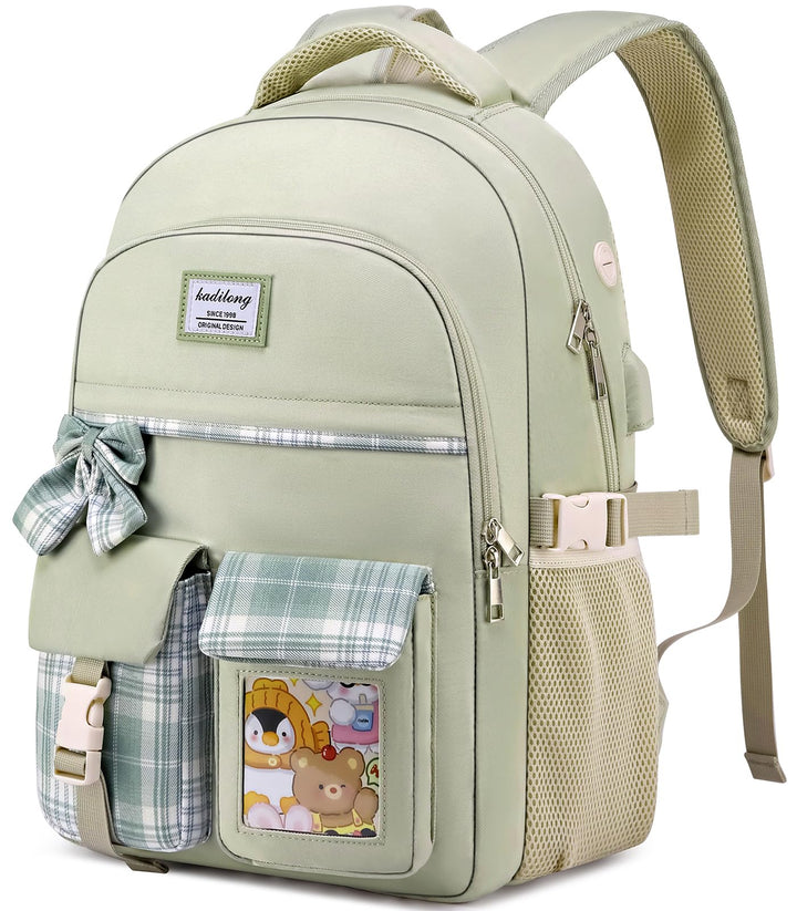 kadilong Rucksack Mädchen für Universität Studium,Rucksack Laptop Damen Lehrerrucksack Schulrucksack