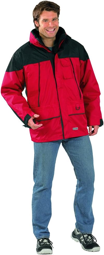 Planam 3132 Wetterjacke, rot/schwarz, M Rot/Schwarz M, Rot/Schwarz M