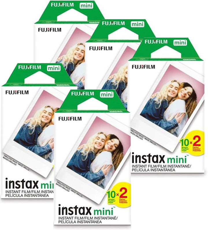 Fujifilm Instax Mini 100 Sofortbildfilm für Fuji 7s 8 25 50s 90 300 Sofortbildkamera, Share SP-1 Wei